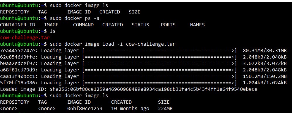 cow-challenge load